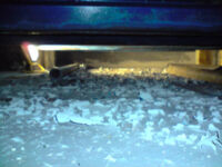 Defekte Beschichtung Beschädigte aufgekräuselte Beschichtung